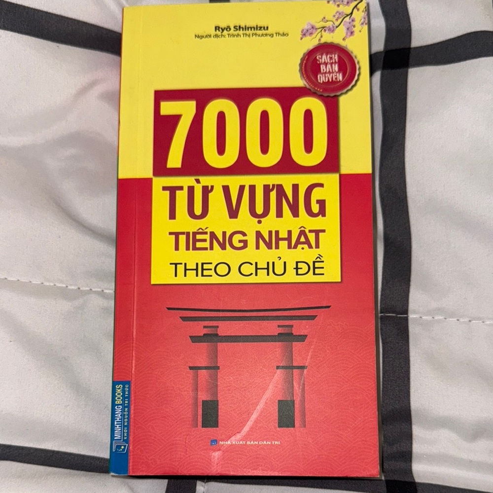 7000 Japanese Vocabulary Book and with Vietnamese explanations